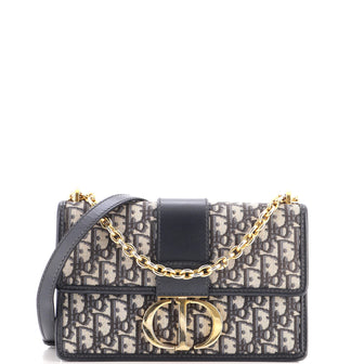 Christian Dior 30 Montaigne Chain Flap Bag Oblique Canvas