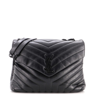 Saint Laurent Loulou Shoulder Bag Matelasse Chevron Leather Medium