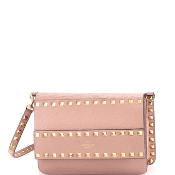 Valentino Garavani Rockstud Front Handle Flap Bag Leather Small