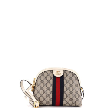 Gucci Ophidia Dome Shoulder Bag GG Coated Canvas Small
