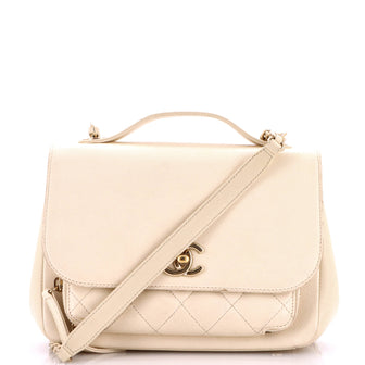 Chanel Business Affinity Flap Bag Quilted Caviar Small
