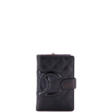 Chanel Cambon Flap Wallet Quilted Leather Small