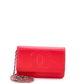 Chanel Timeless Wallet on Chain Caviar