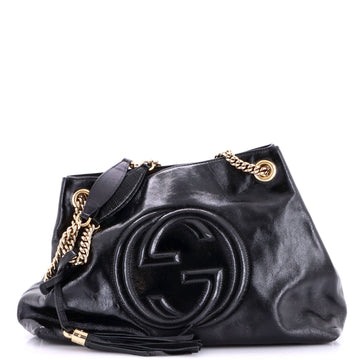 Gucci Soho Chain Strap Shoulder Bag Patent Medium