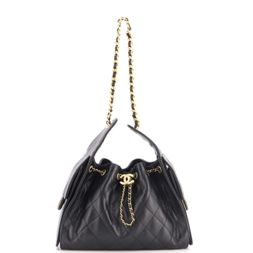 Chanel 25 Hobo Bag Quilted Caviar Small