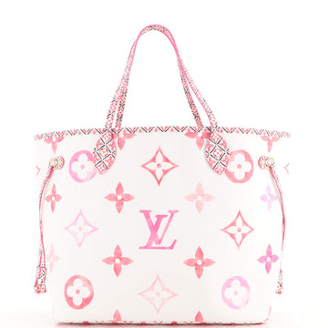 Louis Vuitton Neverfull NM Tote By The Pool Monogram Watercolor Giant MM
