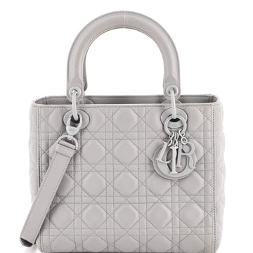Christian Dior Ultra Matte Lady Dior Bag Cannage Quilt Calfskin Medium