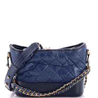 Chanel Gabrielle Hobo Quilted Aged Calfskin Small