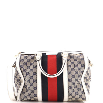 Gucci Vintage Web Boston Bag GG Canvas Medium