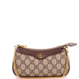 Gucci Ophidia Charm Shoulder Bag GG Coated Canvas with Leather Mini