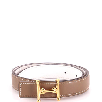 Hermes Mors H Reversible Belt Leather Thin