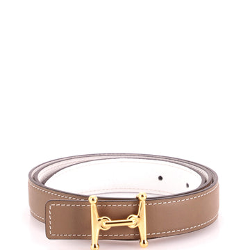 Hermes Mors H Reversible Belt Leather Thin