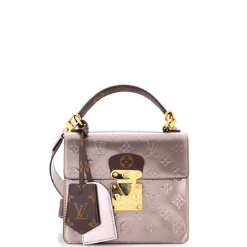 Louis Vuitton Spring Street NM Handbag Monogram Vernis with Monogram Canvas