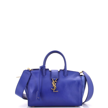 Saint Laurent Monogram Cabas Downtown Leather with Suede Baby