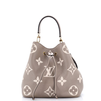 Louis Vuitton NeoNoe Handbag Bicolor Monogram Empreinte Giant MM
