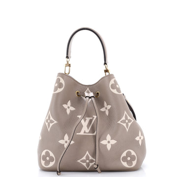Louis Vuitton NeoNoe Handbag Bicolor Monogram Empreinte Giant MM
