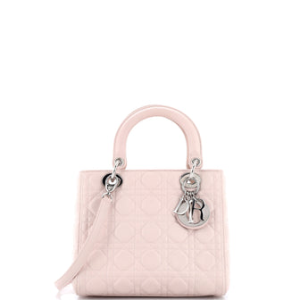 Christian Dior Lady Dior Bag Cannage Quilt Grained Calfskin Medium