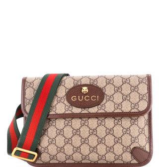 Gucci Neo Vintage Flap Belt Bag GG Coated Canvas