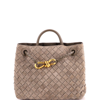 Bottega Veneta Andiamo Top Handle Bag Intrecciato Nappa Small