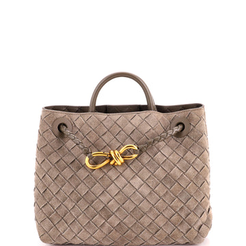 Bottega Veneta Andiamo Top Handle Bag Intrecciato Nappa Small