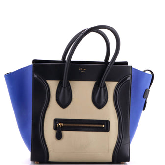Celine Tricolor Luggage Bag Leather Mini
