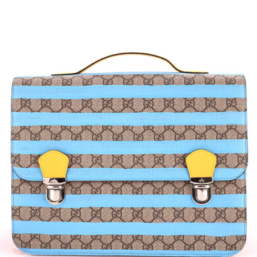 Gucci Children's Flap Backpack Printed GG Coated Canvas