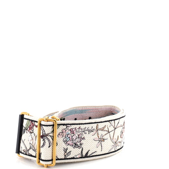 Christian Dior Shoulder Strap Embroidered Canvas