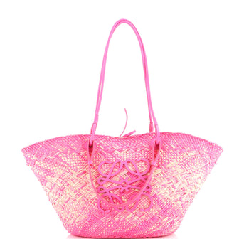 Loewe Paula's Ibiza Anagram Basket Tote Woven Raffia Medium