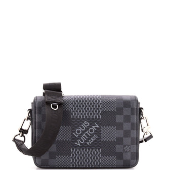 Louis Vuitton Studio Messenger Bag Limited Edition Damier Graphite 3D