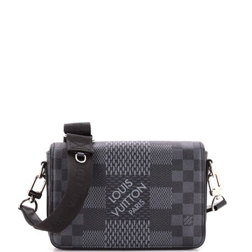 Louis Vuitton Studio Messenger Bag Limited Edition Damier Graphite 3D