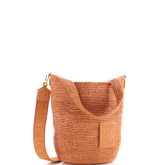 Loewe Paula's Ibiza Slit Tote Straw Mini