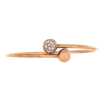 Tiffany & Co. HardWear Ball Bypass Bracelet 18K Rose Gold with Diamonds 8mm