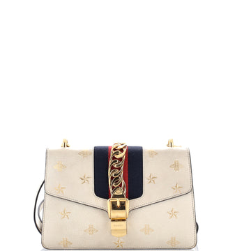 Gucci Sylvie Shoulder Bag Printed Leather Small