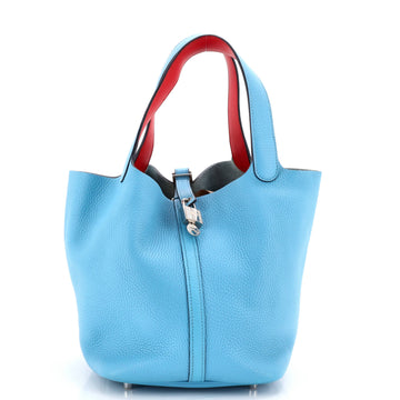Hermes Eclat Picotin Lock Bag Clemence MM