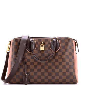 Louis Vuitton Normandy Handbag Damier and Leather