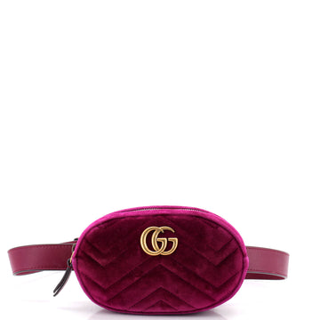 Gucci GG Marmont Belt Bag Matelasse Velvet