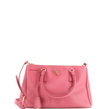 Prada Double Zip Lux Tote Saffiano Leather Small