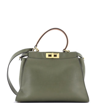 Fendi Peekaboo Bag Rigid Leather Regular
