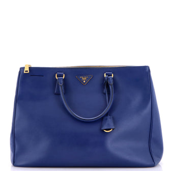 Prada Double Zip Lux Tote Saffiano Leather XL