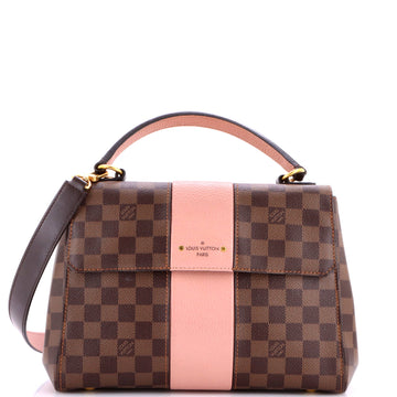 Louis Vuitton Bond Street Handbag Damier with Leather MM