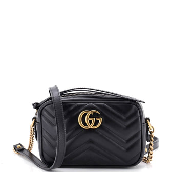 Gucci GG Marmont Shoulder Bag Matelasse Leather Mini