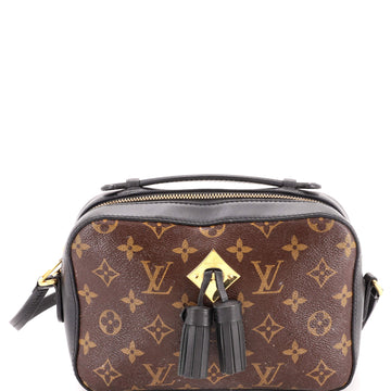Louis Vuitton Saintonge Handbag Monogram Canvas with Leather