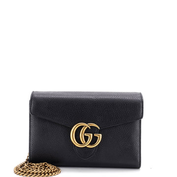 Gucci GG Marmont Chain Wallet Leather Mini