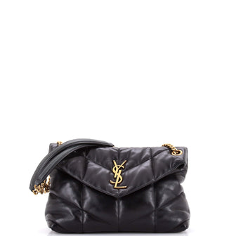 Saint Laurent Loulou Puffer Shoulder Bag Quilted Leather Small