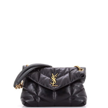 Saint Laurent Loulou Puffer Shoulder Bag Quilted Leather Small
