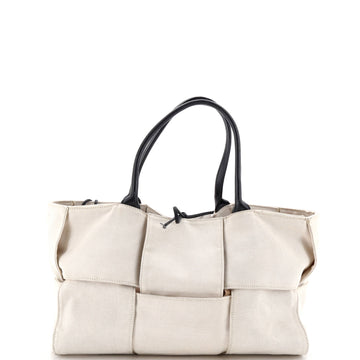 Bottega Veneta Arco Tote Maxi Intrecciato Canvas Large