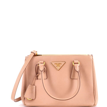 Prada Galleria Double Zip Tote Saffiano Leather Small