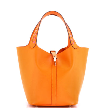 Hermes Picotin Lock Bag Tressage Epsom MM