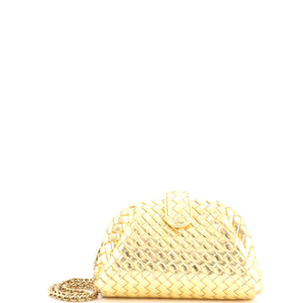 Bottega Veneta Lauren 1980 Clutch with Chain Intrecciato Nappa Teen