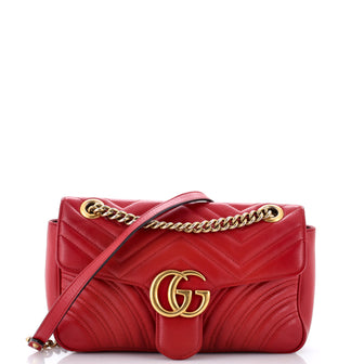 Gucci GG Marmont Flap Bag Matelasse Leather Small